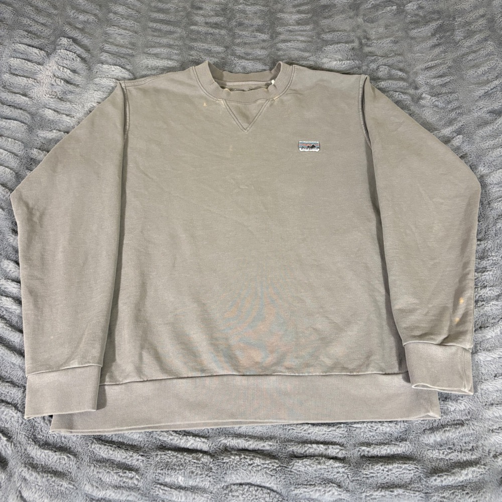 Patagonia Regenerative Organic Cotton Crewneck Sweatshirt Noble Grey 26345 L